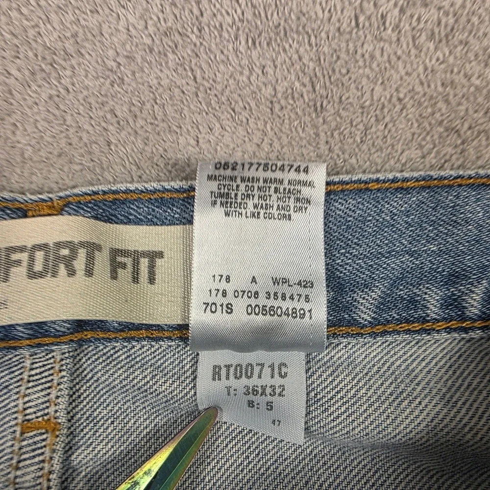 Levi 560 Jeans Mens 36x32 (Fits 36x30) Blue Comfort Fit Y2K Skater Denim